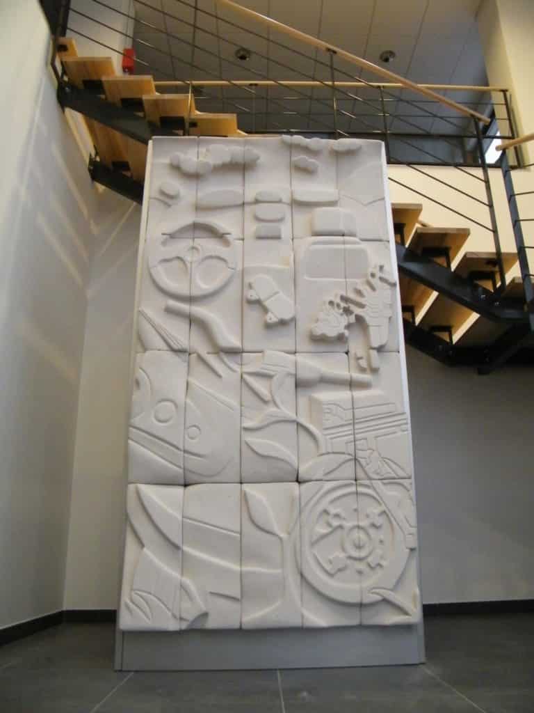 Confection d'une sculpture en équipe