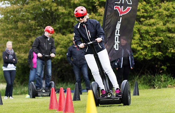 Slalom en Segways
