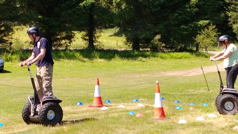 Slalom en Segways