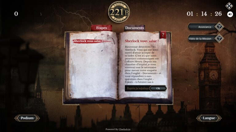 am building à distance - SHERLOCK : Meurtre au Manoir